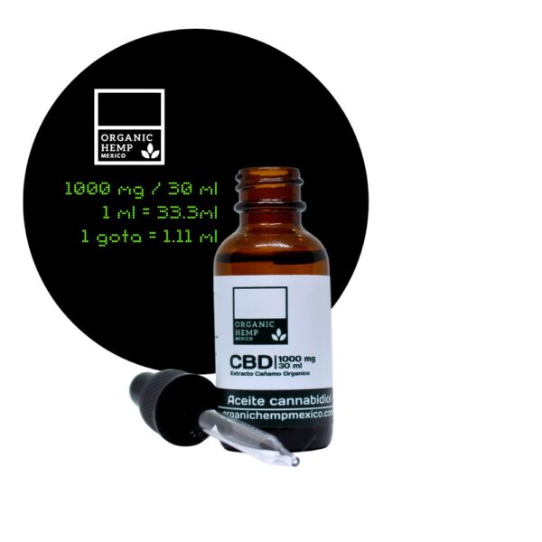 concentracion aceite cbd 1000 mg 30 ml