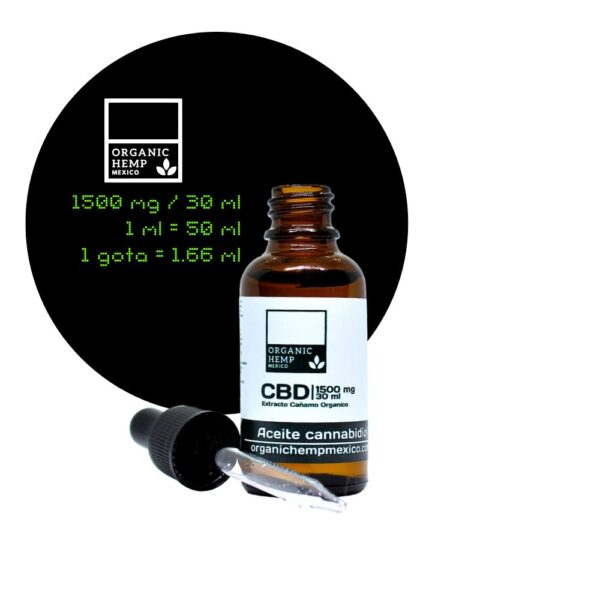 concentracion aceite cbd 1500 mg 30 ml