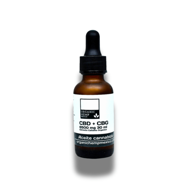 aceite de cbg cbd 6500 mh 30 ml organic hemp mexico