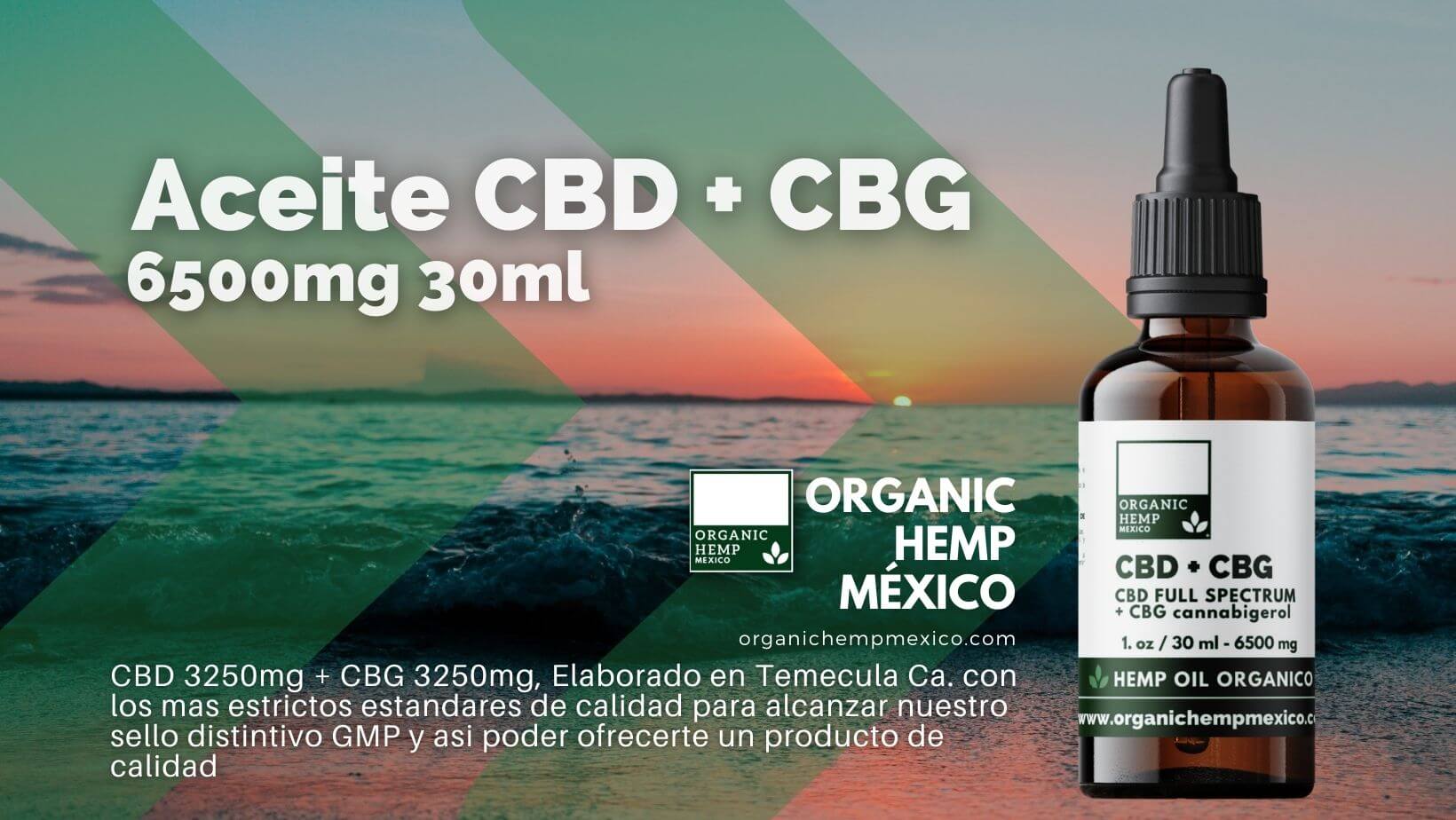 aceites de cbd y de cbg - organic hemp mexico